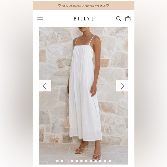 Billy J Dresses & Skirts - White Linen Maxi Dress